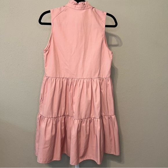 Amanda Uprichard Dusty Rose Pink Sleevless Saffron Dress - Picture 5 of 7